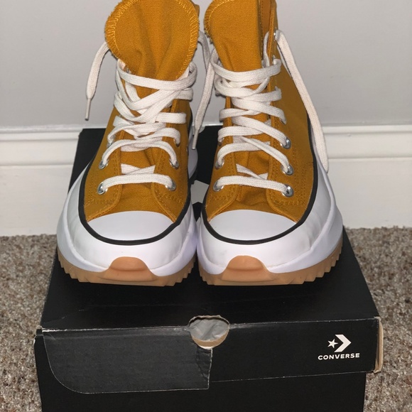Saffron Yellow Converse Run Star Hike Hi - Picture 2 of 6